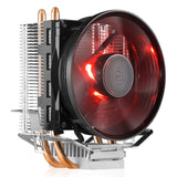 Cooler Master RR-T2V1-20FK 2 Heat pipe CPU Cooler For Intel 775 115X AMD AM4 T20 CPU Radiator 95.5mm Quiet CPU Cooling LED Fan