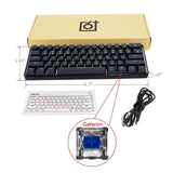 GK61 SK61 61 Key Mechanical Keyboard USB Wired LED Backlit Axis Gaming Mechanical Keyboard For Desktop