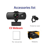 Wsdcam HD 1080P Webcam 2K Computer PC WebCamera with Microphone for Live Broadcast Video Calling Conference Work Camaras Web PC