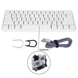 GK61 SK61 61 Key Mechanical Keyboard USB Wired LED Backlit Axis Gaming Mechanical Keyboard For Desktop