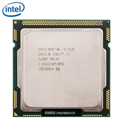 Intel Core i5-760 Processor 2.8GHz 95W 8MB Cache Socket LGA 1156 45nm Desktop i5 760 CPU tested 100% working