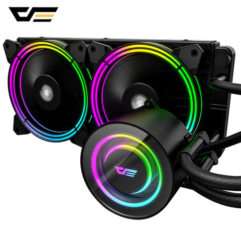 darkflash PC Case Water Liquid Cooling AIO Cooler Radiator PWM RGB Sync Water Cooler CPU for LGA 2011/115X/2066/AM4/AM3+