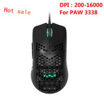 Ajazz New Lightweight Wired Mouse AJ390  Hollow-Out Gaming Mouce Mice 6 DPI Adjustable 7Key AJ390R