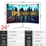 IPS 32 Inch LCD Curved Screen Monitor Gamer 1920×1080p HD Display Gaming Monitor for Desktop HDMI Computer 24“ Monitor PC